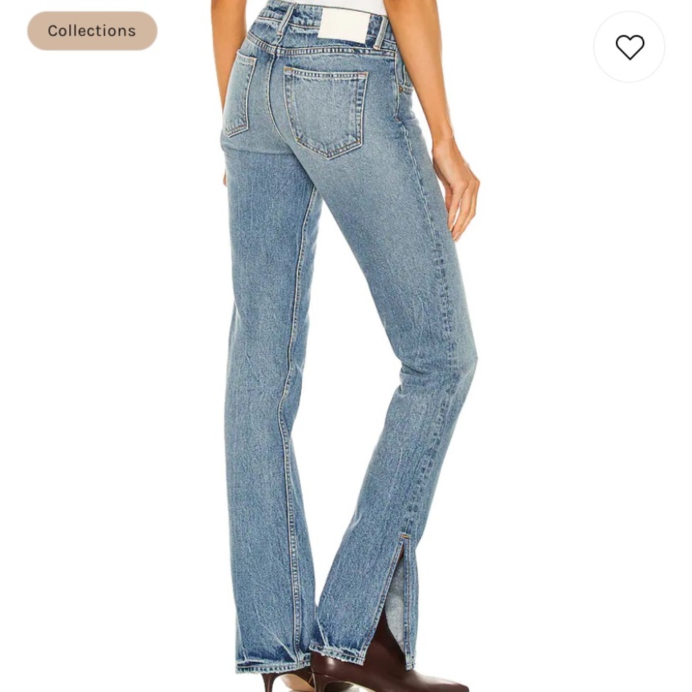 New GRLDRND Low Rise Slim Boot with Slit in Melrose